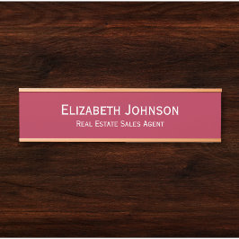 Name des beruflichen Geschäftsbüros Titel Magenta Türschild