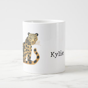 Name des Black Gold Leopard Jumbo-Tasse
