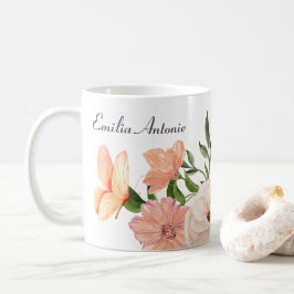 Name des Blumenkuchens Kaffeetasse