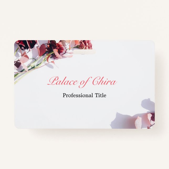 Name des Blumenrosa Ausweis (Vorderseite)