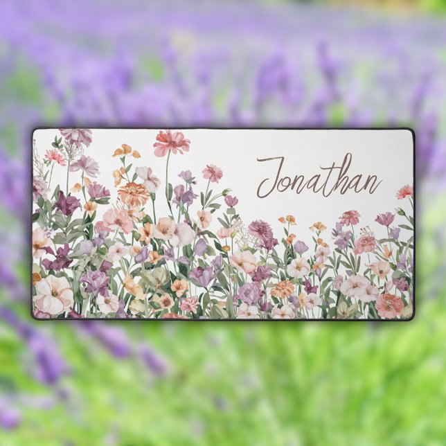 Name des Blumenzellenschrift Watercolor Schreibtischunterlage (Von Creator hochgeladen)