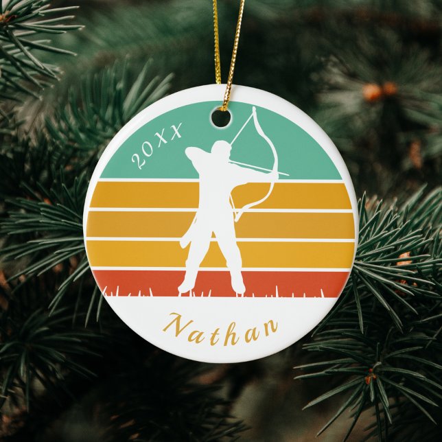 Name des Bogenschießmotivs Bow Arrow  Keramik Ornament (Von Creator hochgeladen)