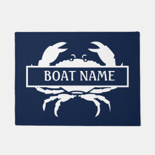 Name des Bootes Crab Dock Mat Fußmatte