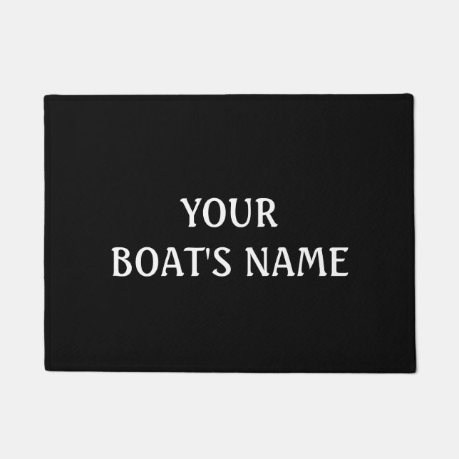 Name des Bootes Dock Mat Fußmatte (Vorderseite)
