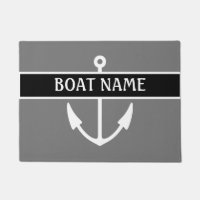 Name des Bootes Dock Mat