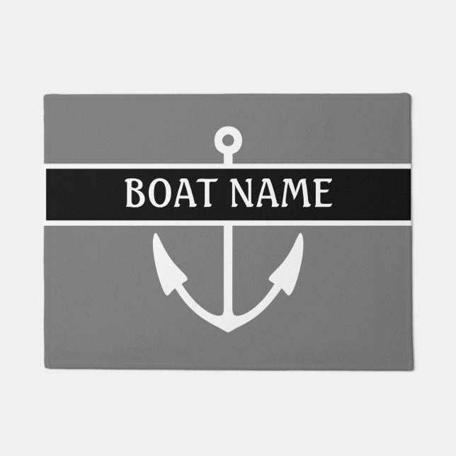 Name des Bootes Dock Mat Fußmatte (Vorderseite)