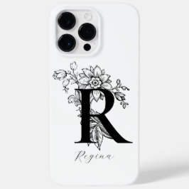 Name des Botanischen Buchstabens R Monogramm Case-Mate iPhone 14 Pro Max Hülle