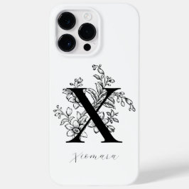 Name des Botanischen Buchstabens X Monogramms Case-Mate iPhone 14 Pro Max Hülle