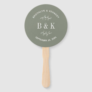 Name des botanischen Monogrammkopfes Fächer
