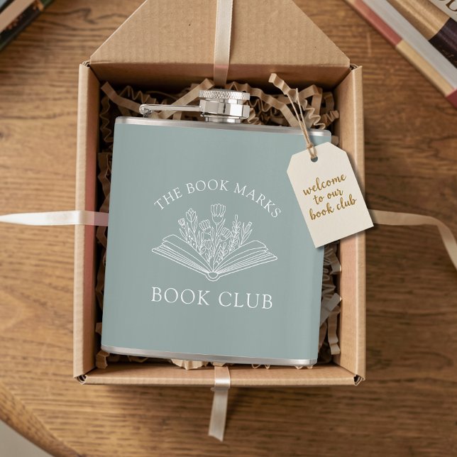 Name des Buchclubs Personalisiertes Geschenk Gefal Flachmann (Von Creator hochgeladen)
