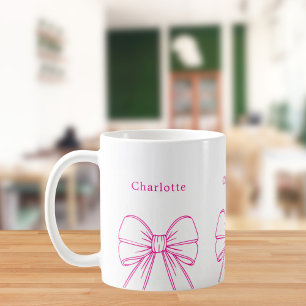 Name des Bug-Skriptes in Hot Pink Kaffeetasse