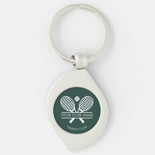 Name des Country Clubs Tennis Team Green Custom Schlüsselanhänger