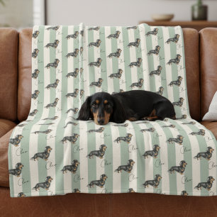 Name des Dackel-Pets für den benutzerdefinierten g Fleecedecke