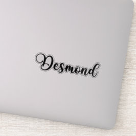 Name des Desmonds - Handgeschriebene Kalligrafie Aufkleber