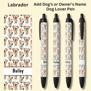 Name des Eigentümers oder des Hundes, Labrador Kugelschreiber