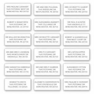 Name des Empfängers 18 Versandadressetiketten Aufkleber