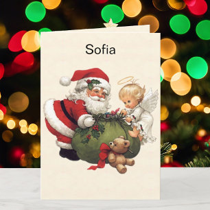 Name des Enkelkindes Weihnachtsmann Weihnachten Pe