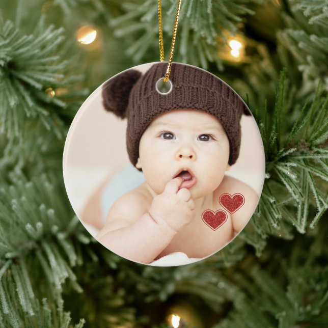 Name des ersten Weihnachtsgeburts für Baby Keramik Ornament (Baum)