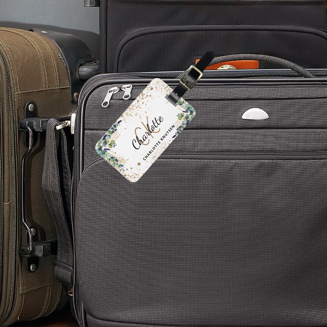 Name des Eukalyptus-Glitzer Gepäckanhänger (Von Creator hochgeladen)