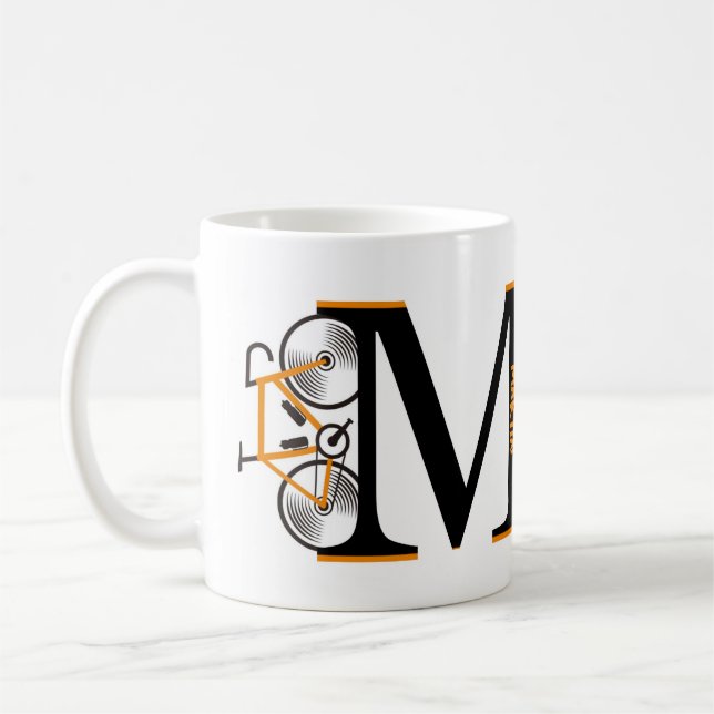 Name des Fahrradbriefs Kaffeetasse (Links)