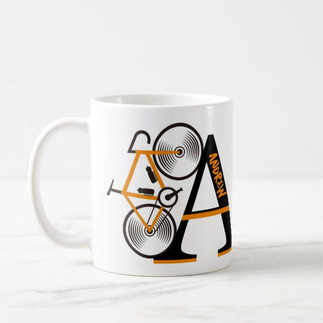 Name des Fahrradbriefs Kaffeetasse (Links)