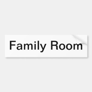 Name des Familienzimmer Autoaufkleber