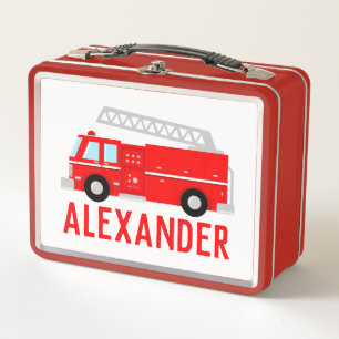 Name des Feuerwehrwagens für Kinder Metall Brotdose