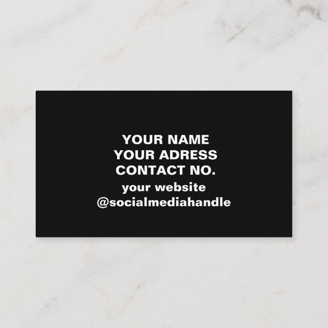 Name des Firmenlogo Visitenkarte (Rückseite)