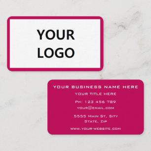 Name des Firmenlogos Beruflich Personalisiert Visitenkarte