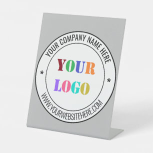 Name des Firmenlogos Name des Unternehmens Pedestz Sockelschild