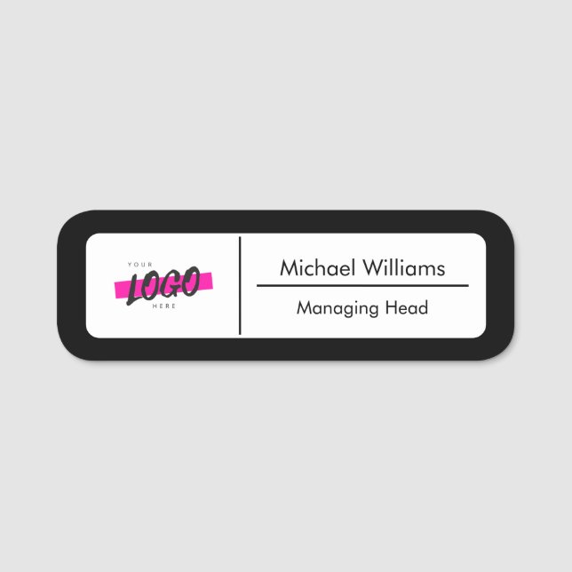 Name des Firmenlogos Position Titel B&W Button (Vorderseite)
