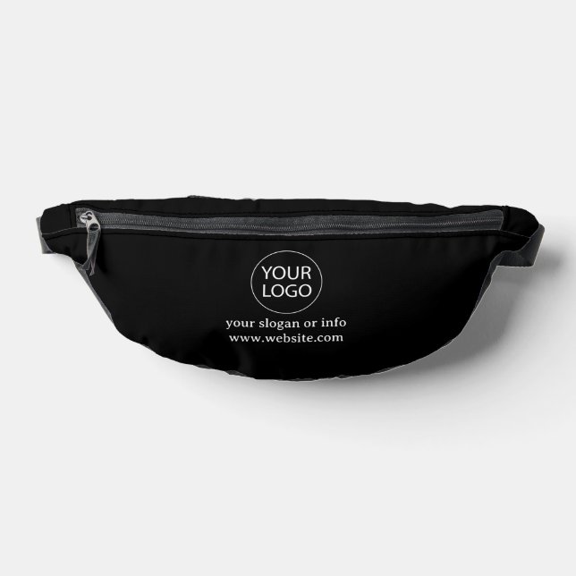 Name des Firmenlogos Slogan Black Bauchtasche (Ablage )