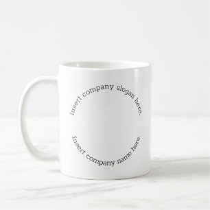 Name des Firmenlogos Slogan Minimalistisch Berufli Kaffeetasse