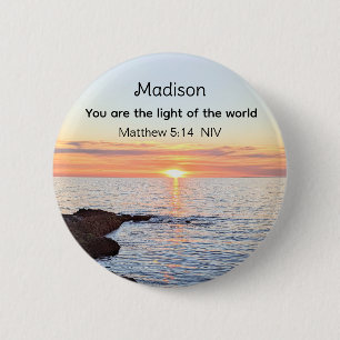 Name des Fotos der Sonne und der Meeresbibel Button