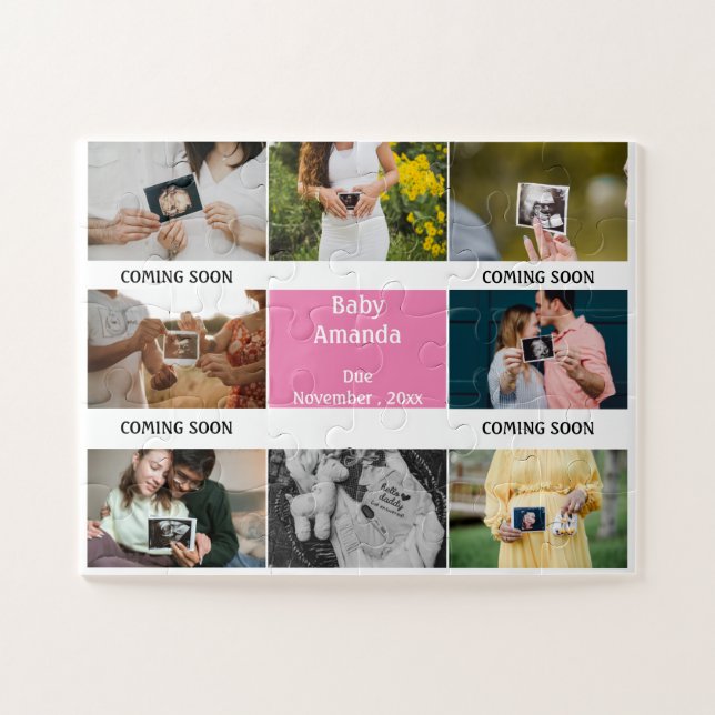 Name des Fotos für Babys wird bald bekannt gegeben Puzzle (Horizontal)