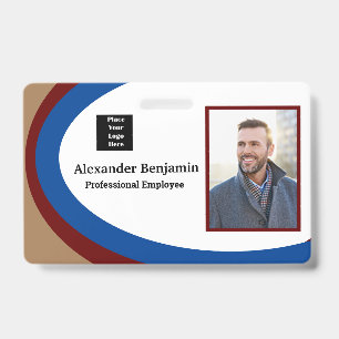 Name des Fotos Logo-Bar-ID des Mitarbeiters Ausweis