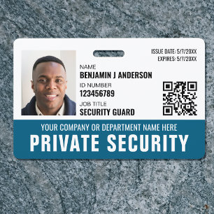 Name des Fotos mit dem Logo "Custom Security Guard Ausweis