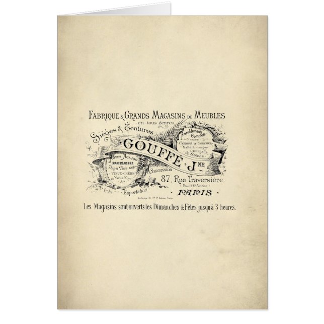 Name des französischen Departements Store (Vorne)