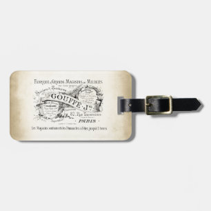 Name des französischen Departements Store Gepäckanhänger