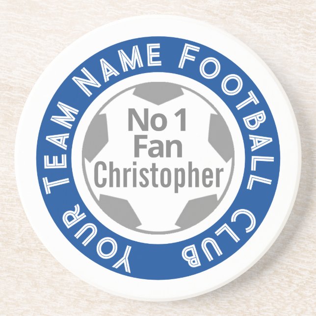 Name des Fußballklubs Getränkeuntersetzer (Vorne)