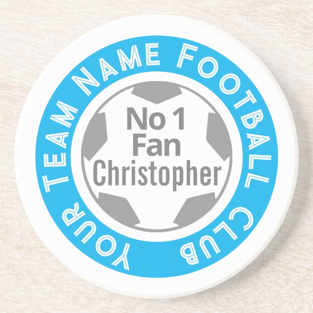 Name des Fußballklubs Getränkeuntersetzer (Vorne)