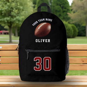 Name des Fußballspielers Team Name Sport Bedruckter Rucksack