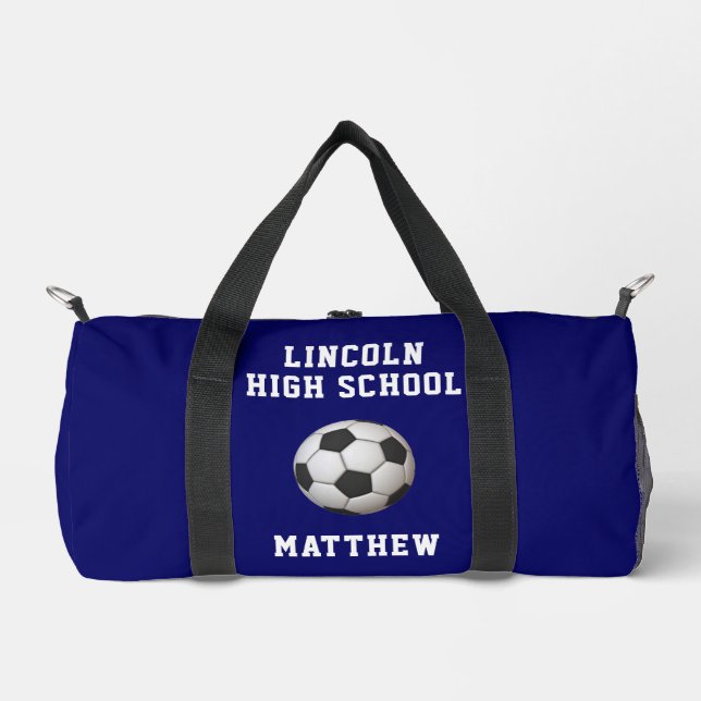 Name des Fußballspielerteams Duffle Bag (Vorderseite)