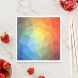 Name des geometrischen Regenbogens Serviette