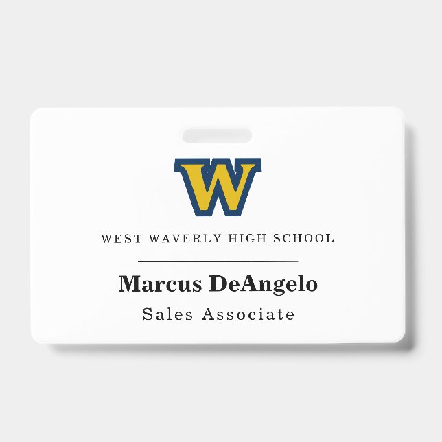 Name des Geschäftstreffens Tag/Abzeichen mit Logo Ausweis (Vorderseite)