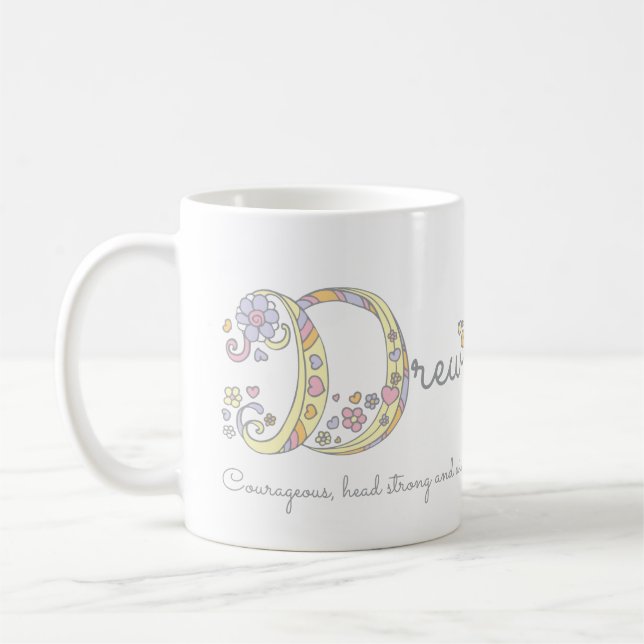 Name des gezeichnet Buchstabens D, d. h. Monogramm Tasse (Links)
