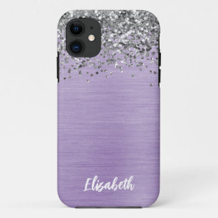 Name des Girl-Lila-Sparkle-Glitzer Case-Mate iPhone Hülle