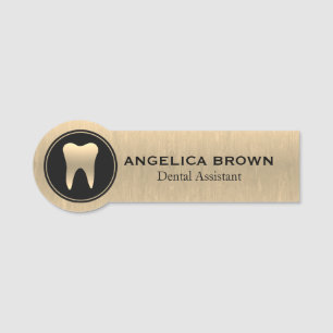 Name des Gold Dental Assistant Namensschild