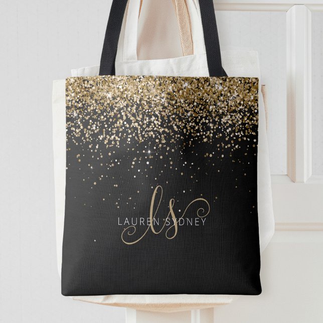 Name des Gold Glitzer Glam Monogram (Von Creator hochgeladen)