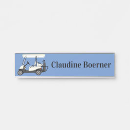 Name des Golfers Türschild